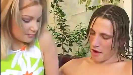 Wanna be thug turns innocent blonde out