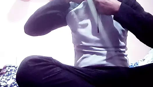 Felching porn video – Asian boy masturbating