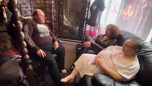 Part 1:- Teaching BlackBerryMILF with couples. Spanking, humiliation, oral and sex!