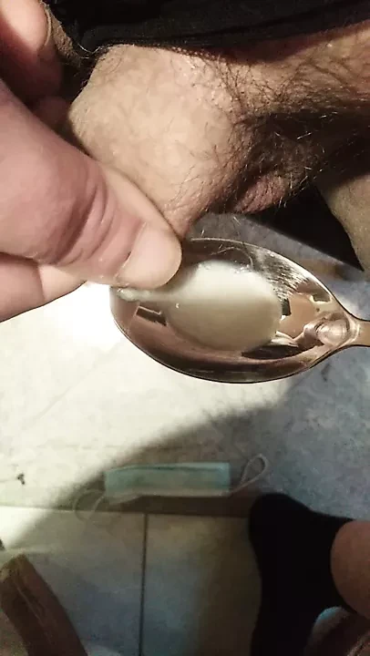 Spoon full of cum