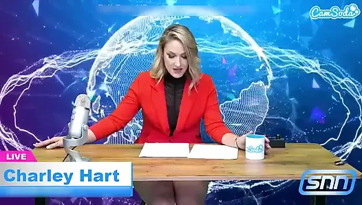 Hot MILF News Anchor Reads the News While Riding a Sybian