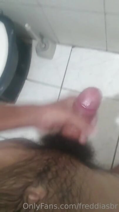 Hot young man cumming in the handjob