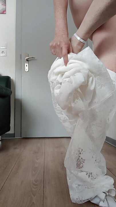 All in white