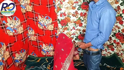 Sex with stepmother's younger sister, lifting the red saree and secretly going to the village for a wedding with the stepson, full video