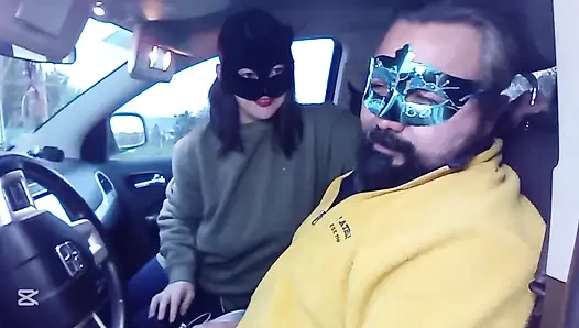 Arabada yüze tokat atma