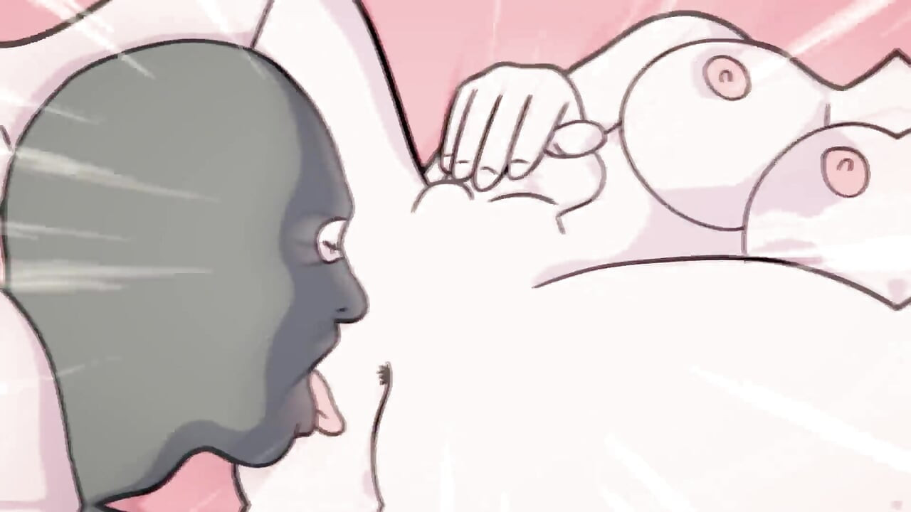 Hetero-typ nimmt anime-futanari-schwanz tief in den hals und isst ihren arsch