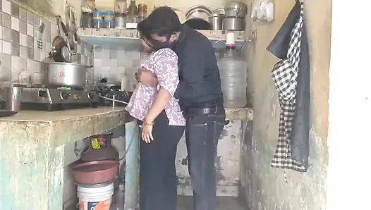 Horny Step Sister Caught in Kitchen - Step Bro Fucks Her Hard While Coo