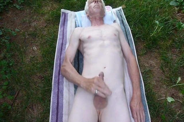 Stroking it outside 2