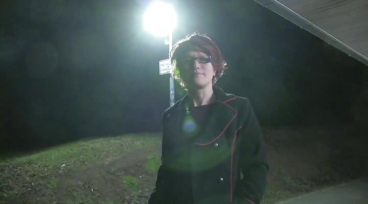 Slut lets strangers fuck her at night on the highway