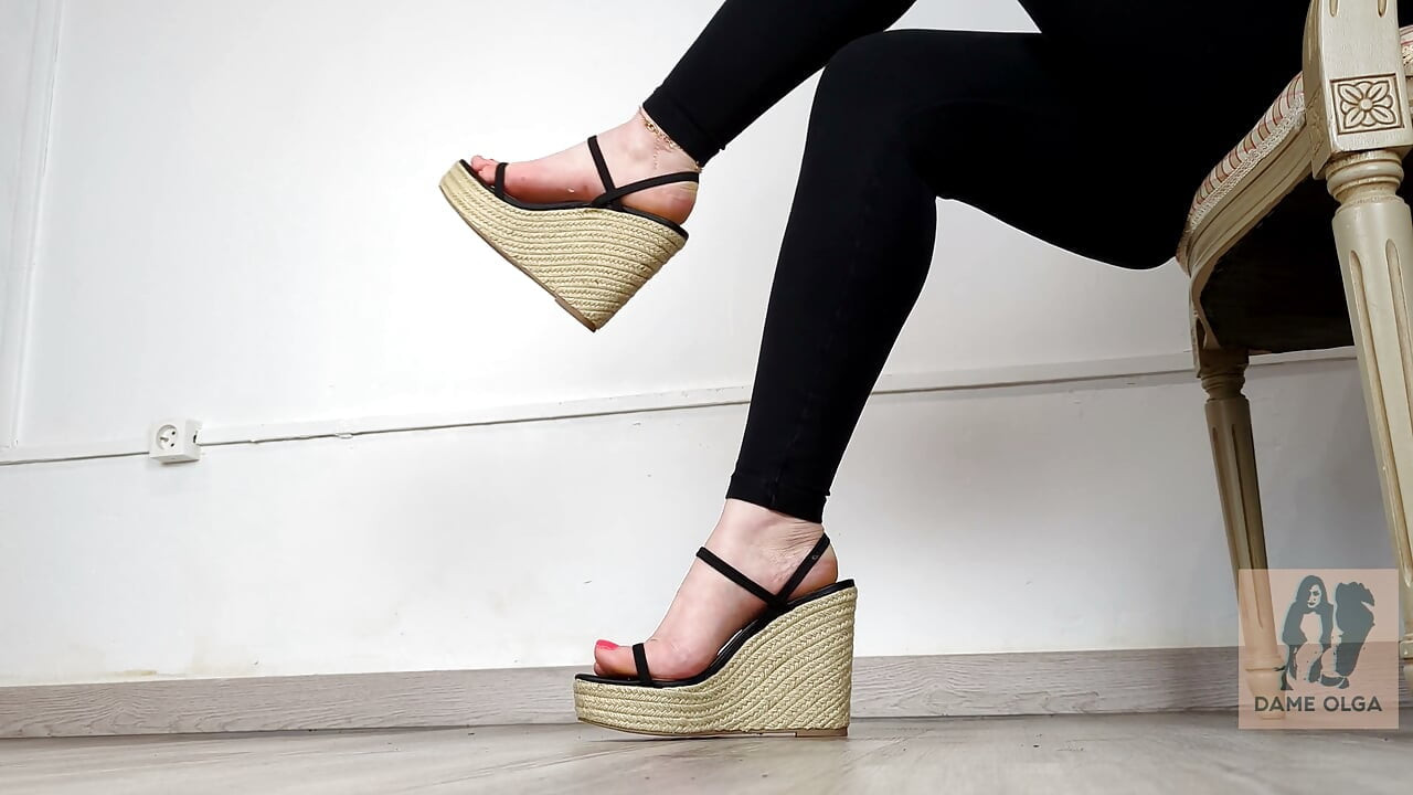 Shoe Collection: Summer Cork Platform Wedge Sandals - Dame Olga