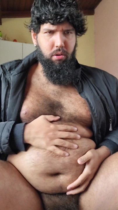 luksmen1gainer,  burps, jerkoff, cum shot, fat, beard, chubby | Clip 1