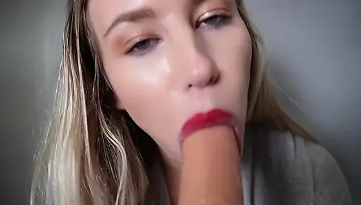 Step-stepmom Sucks Her Step-sons Cock at a Gloryhole Part Two