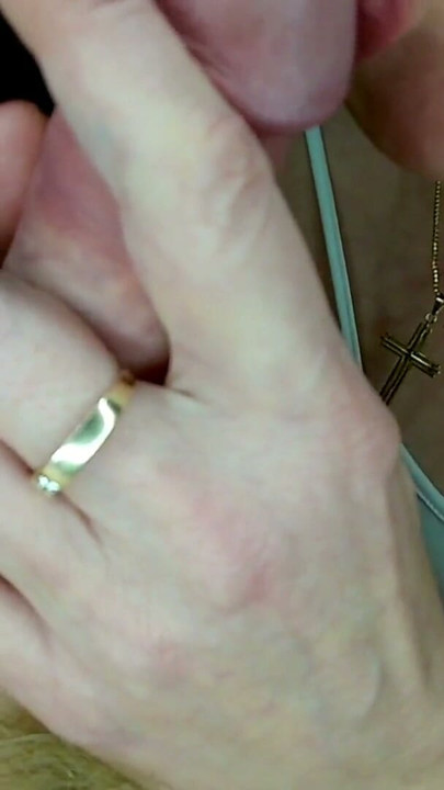 hot mommy jerks off her lover's cock and licks his hot cock | Clip 2