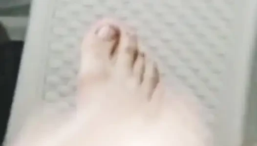 My Stepsister's Skinny Crushes My Balls with Her Little Pussy