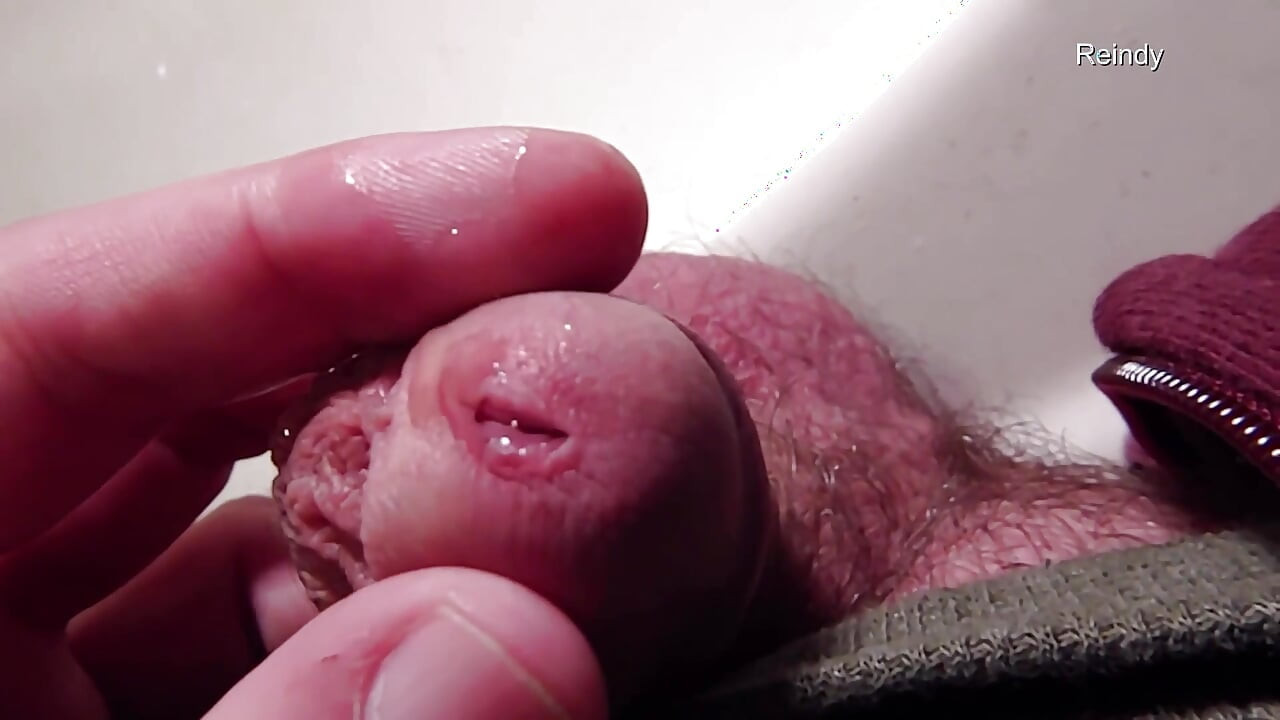 Peehole Piss Play Close up View in Slow Motion