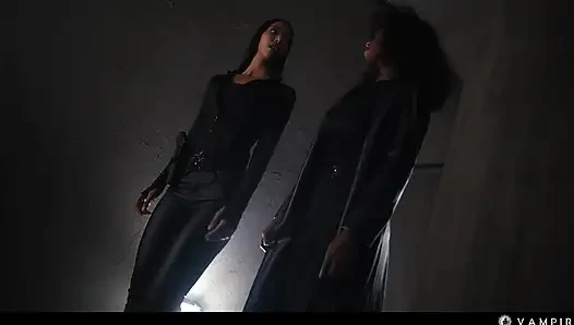 Ebony Vampire Seduces Female Mistress - Lesbian Hardcore Fantasy