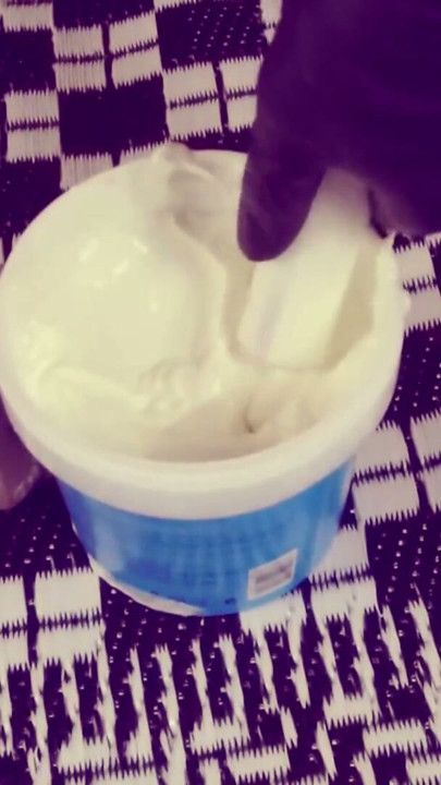 He put whipped cream ENEMA in my ass and I let him fuck me until I release it over him! | Clip 1