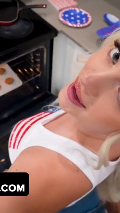 Naughty Step Daughter Does A Little Strip Tease For Her Stepdaddy To Celebrate Independence Day | Clip 2