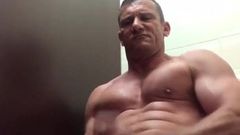 Muscle Step Dad jerks and cums