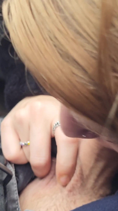 Risky Public Parking Lot Head: Deepthroating Him While People Walk By | Clip 2