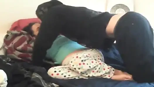 Brunette milf gets pussy licked before riding her lovers dick in cowgirl pose