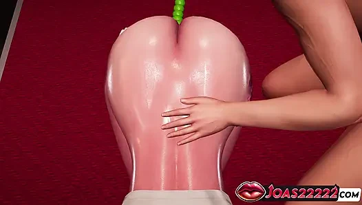 Animasi 3D Mikazuki Jepang - jilat memek piledriver, vibrator anal, fingering sampai muncrat