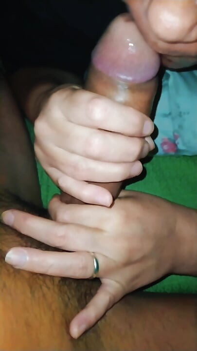 Auntie saw him naked and wanted to take care of her stepnephew's cock.