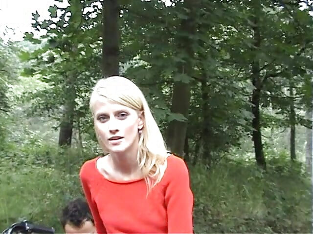European teen picked up and fucked on the side of the road