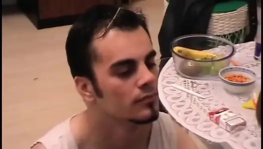 Melady Does a Make up on His Face
