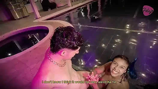 Merman isst die muschi seiner meerjungfrau, und dann bekommt sie sein ganzes sperma raus