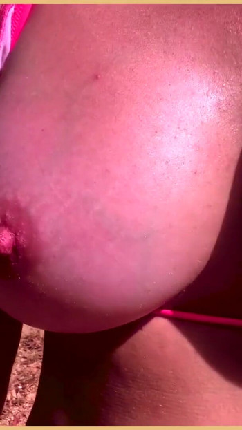 Spectacular moment from "Wifey amazes strangers with a hot pink bikini flash"