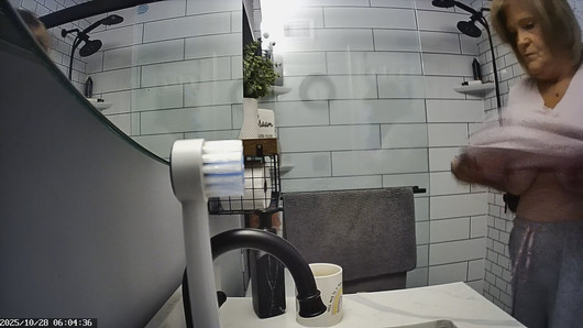 Mrs. Joanne Tanner a Real Schoolteacher Exposed in The Shower 11-05-2025