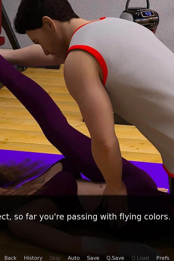 Nursing back to pleasure: guy with a big cock fucks sweaty girl deep in her pussy in the gym ep 96