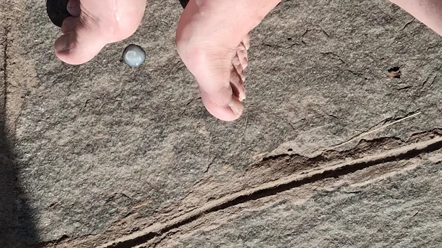 Cumshot on the feet