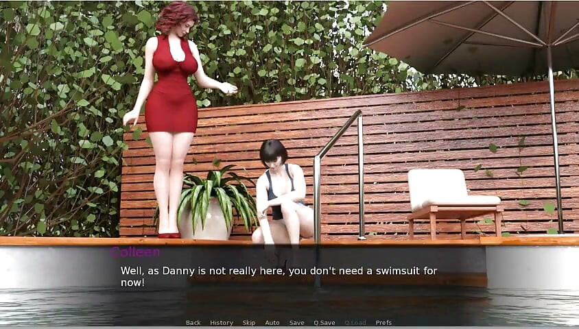 Milftopia - Gameplay - Roleplay - Two MILF Gets Naked at Pool and Get Huge Cock
