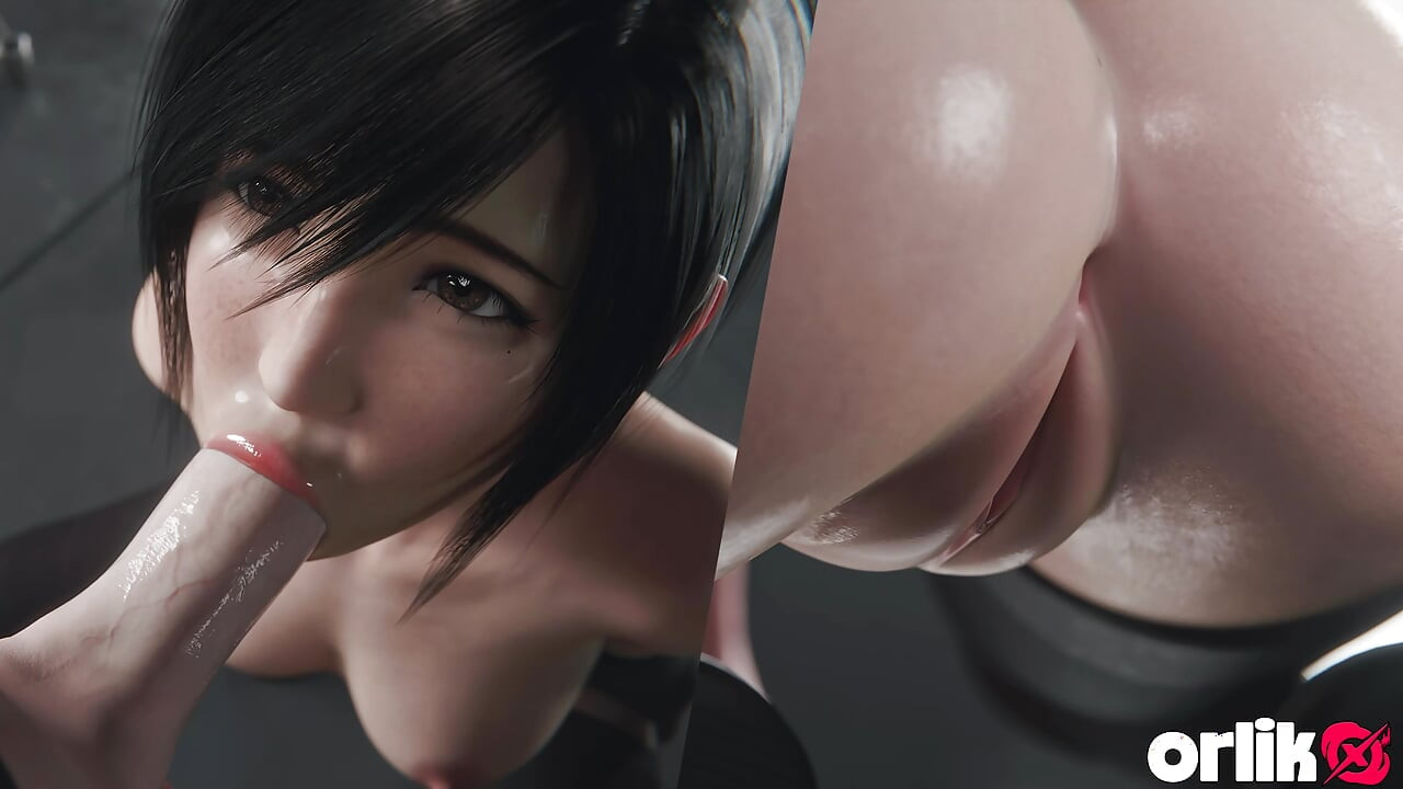 Yuffie Final Fantasy 7 Completely Nude Blowjob Service - Wet & Messy 4K 3D Animation