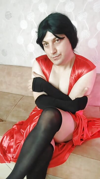 Red Dress Pretty Smooth Legs