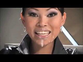 Palestrante asiático gosta de tratamentos faciais - bukkake