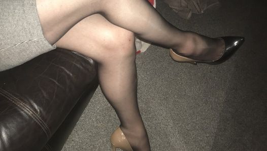 Cum on heels