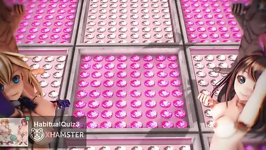 mmd r18  Kizuna AI & Mirai Akari sex dance public ahegao ntr milf cheating 3d hentai