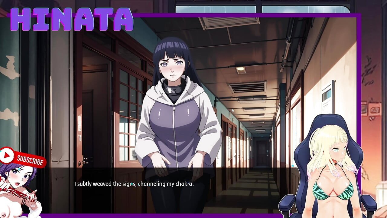 HINATA, DER LEHRER der Akademie. Sie öffnet ihren Reißverschluss und zeigt ihre Brüste. Shinobi-Geheimnisse 14