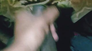 Desi Grande dick masturbación con la mano por un negro indio