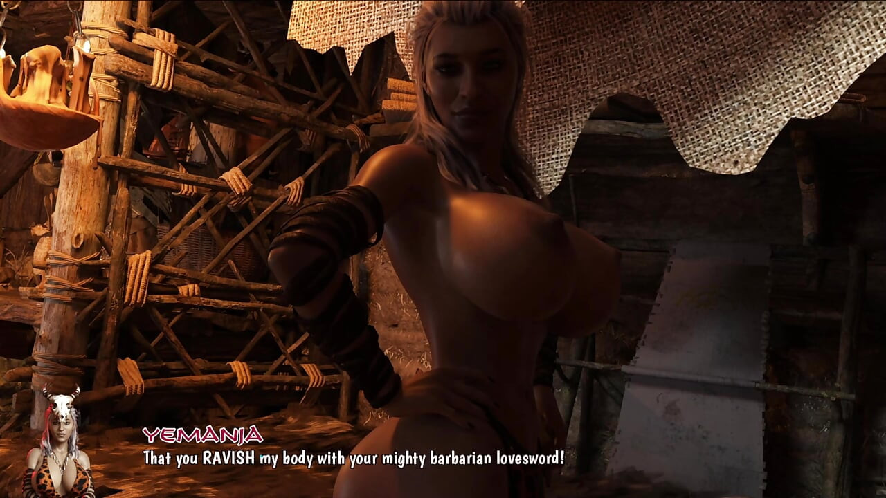 Conan iblis yemania'nın vücudunu iddia ediyor - büyük göte çarpılıyor, büyük memelere dille tapılıyor, amcık mahvoldu