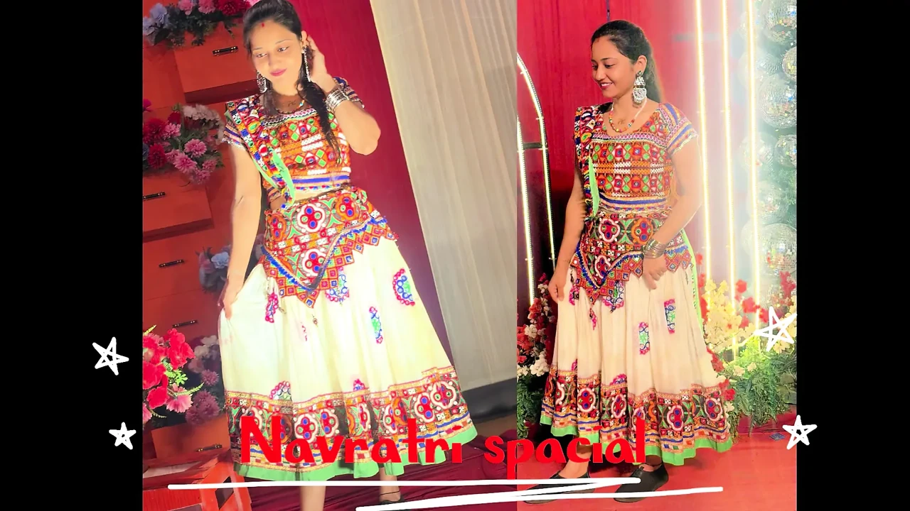 Navratri spacial addition hot couple in privet room enjoying