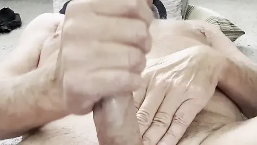 Alone On The Floor With His Big Cock