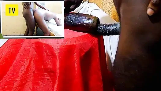 Fucking egg plant and feeling as real pussy while watching porn movie , all what I needed was sexual pleasure till i get CUM