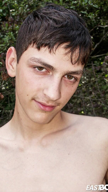 Captivating moment from "Czech skinny boy shows off his big dick"