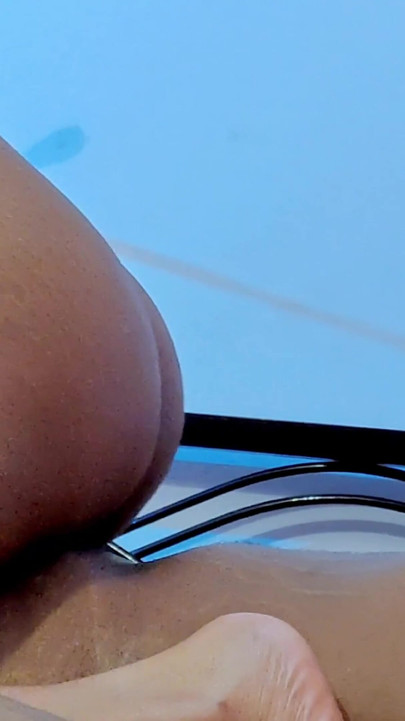 Iconic moment from "Lusty Big Booty Sister Rides Little Stepbrother."