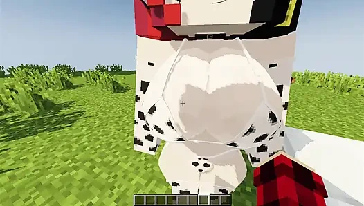 Beautiful girl dressed as a cow wants me to milk her and give her my milk