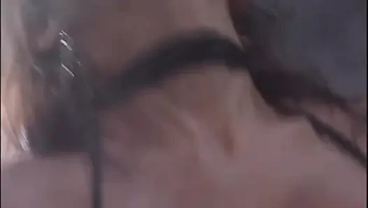 Two Beautiful Lesbian Mistresses Lick and Masturbate Their Pussy in Front of a Horny Slave